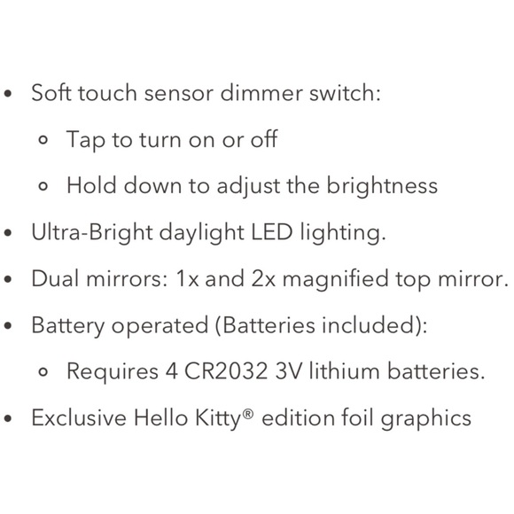 NEW Impressions Hello Kitty® Supercute Compact Mirror with Magnification - Picture 5 of 17